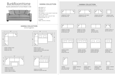 Hanna Collection Options Chart