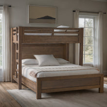 Load image into Gallery viewer, Hamilton XL Twin Canopy Bed with King Platform Bed in Vintage Smoke Finish