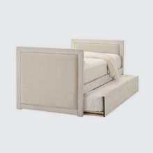 Load image into Gallery viewer, Hamilton Upholstered Twin Daybed with Trundle in Chalk White Finish