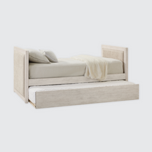 Load image into Gallery viewer, Hamilton Upholstered Twin Daybed with Trundle in Chalk White Finish