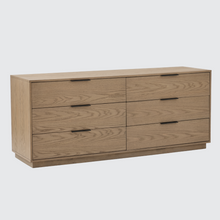 Load image into Gallery viewer, Urban Loft 6-Drawer Dresser in Modern Latte Finish