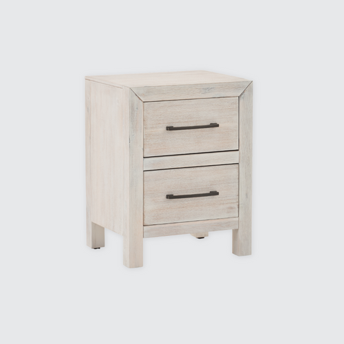 Hamilton 2-Drawer Nightstand in Chalk White Finish