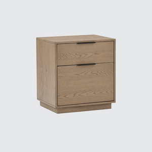 Urban Loft 2-Drawer Nightstand in Modern Latte Finish