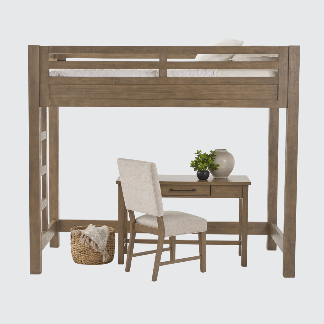 Hamilton XL Twin Canopy Bed in Vintage Smoke Finish