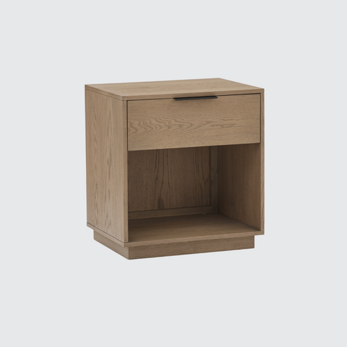 Urban Loft 1-Drawer Nightstand in Modern Latte Finish