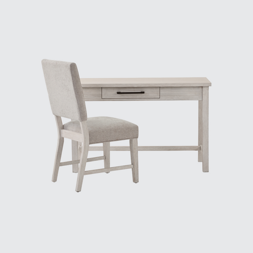 Hamilton Desk & Chair Set in Chalk White Finish