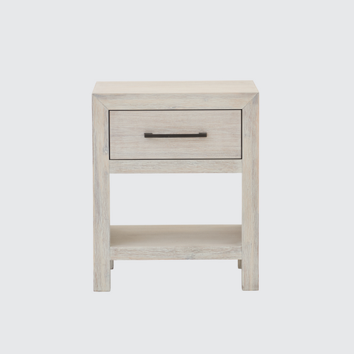 Hamilton 1-Drawer Nightstand in Chalk White Finish