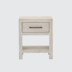 Hamilton 1-Drawer Nightstand in Chalk White Finish