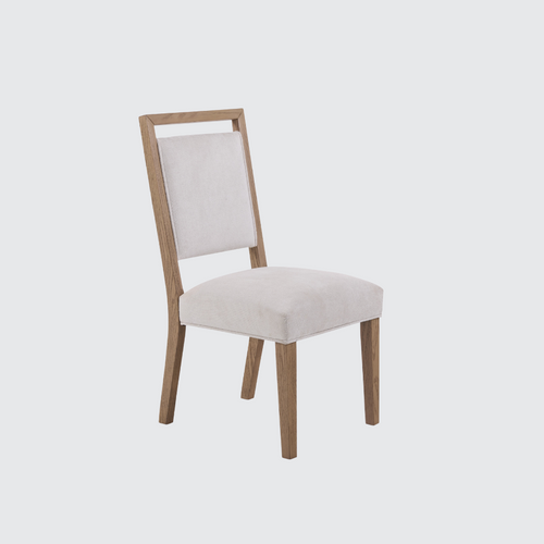 Urban Loft Upholstered Side Chair in Modern Latte
