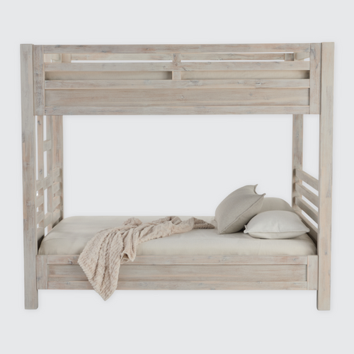Hamilton Queen / Queen Bunk Bed in Chalk White Finish