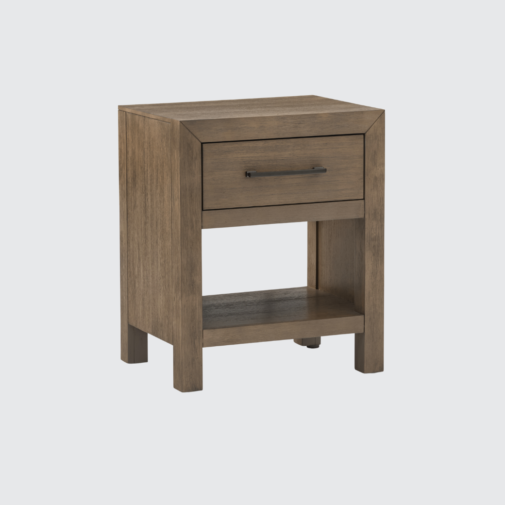 Hamilton 1-Drawer Nightstand in Vintage Smoke Finish