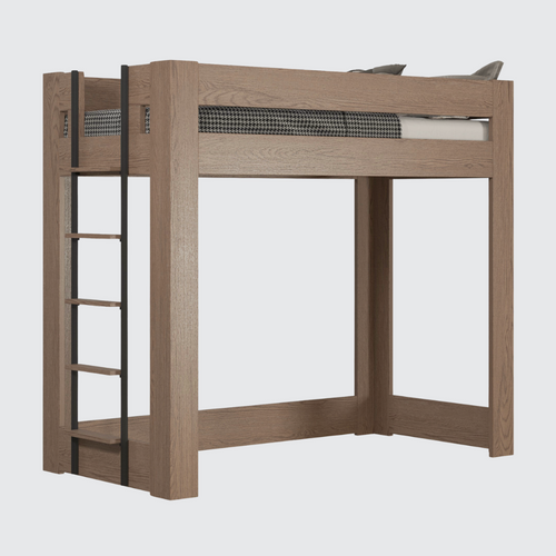 Urban Loft XL Twin Canopy Bed in Modern Latte Finish