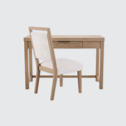 Urban Loft Desk & Chair Set in Modern Latte Finish