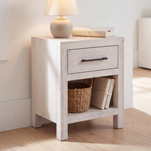 Load image into Gallery viewer, Hamilton 1-Drawer Nightstand in Chalk White Finish