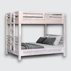 Hamilton Queen / Queen Bunk Bed in Chalk White Finish