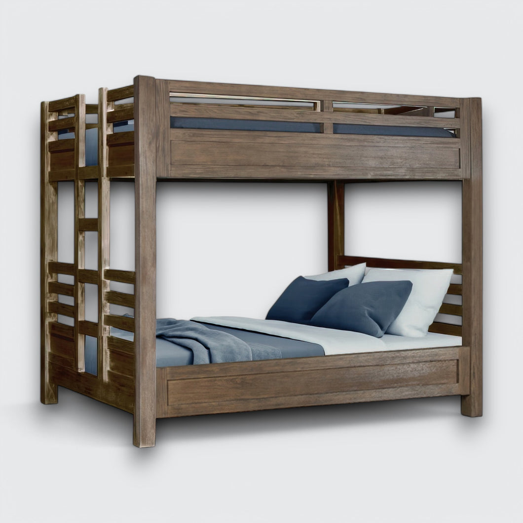 Hamilton Queen / Queen Bunk Bed in Vintage Smoke Finish