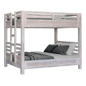 Hamilton Queen / Queen Bunk Bed in Chalk White Finish