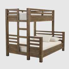 Load image into Gallery viewer, Hamilton XL Twin / Queen Bunk Bed in Vintage Smoke Finish