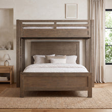 Load image into Gallery viewer, Hamilton XL Twin Canopy Bed with Queen Platform Bed in Vintage Smoke Finish