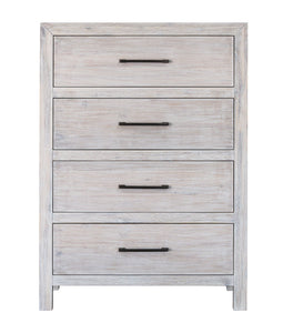 Hamilton 4 Drawer Chest in Chalk White Finish