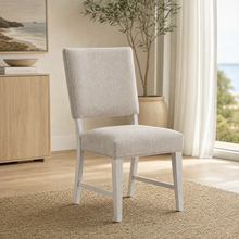 Load image into Gallery viewer, Hamilton Upholstered Side Chair in Chalk White Finish