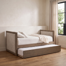 Load image into Gallery viewer, Hamilton Upholstered Twin Daybed with Trundle in Vintage Smoke Finish