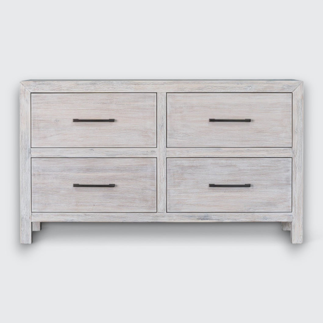 Hamilton 4 Drawer Dresser in Chalk White Finish