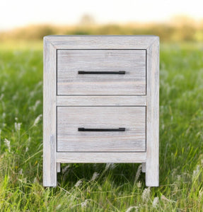 Hamilton 2 Drawer Nightstand in Chalk White Finish