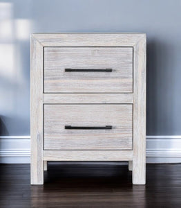 Hamilton 2 Drawer Nightstand in Chalk White Finish