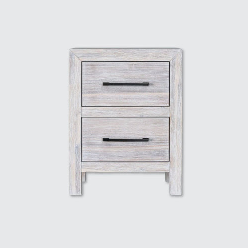 Hamilton 2-Drawer Nightstand in Chalk White Finish