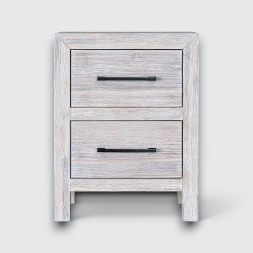 Hamilton 2 Drawer Nightstand in Chalk White Finish