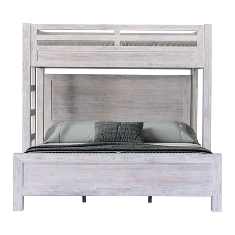 Hamilton Canopy Bed with King Bed Chalk White Finish