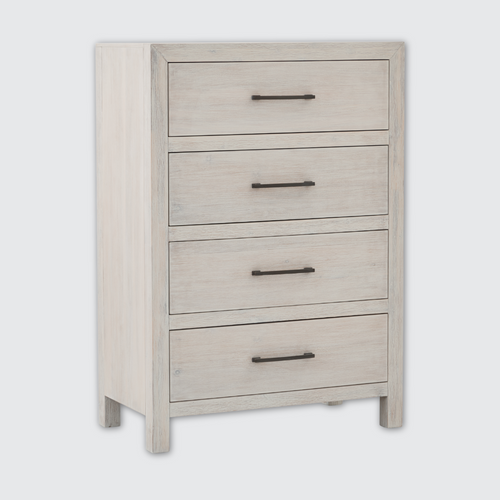 Hamilton 4-Drawer Chest in Chalk White Finish