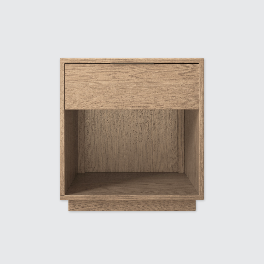 Urban Loft 1-Drawer Nightstand in Modern Latte Finish