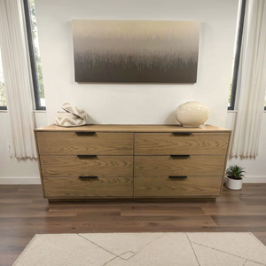 Urban Loft 6-Drawer Dresser in Modern Latte Finish