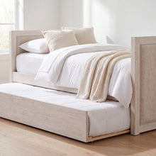 Load image into Gallery viewer, Hamilton Upholstered Twin Daybed with Trundle in Chalk White Finish