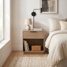 Load image into Gallery viewer, Urban Loft 1-Drawer Nightstand in Modern Latte Finish