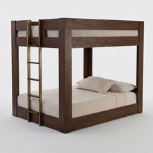 Load image into Gallery viewer, Urban Loft Queen / Queen Bunk Bed in Dark Roast Finish