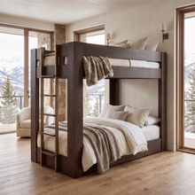 Load image into Gallery viewer, Urban Loft XL Twin / XL Twin Bunk Bed in Dark Roast Finish