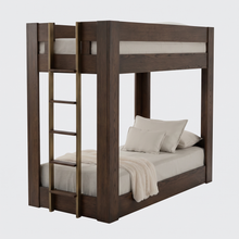 Load image into Gallery viewer, Urban Loft XL Twin / XL Twin Bunk Bed in Dark Roast Finish