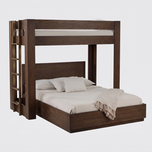 Load image into Gallery viewer, Urban Loft XL Twin Canopy Bed in Dark Roast Finish