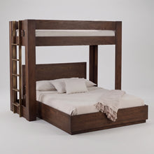 Load image into Gallery viewer, Urban Loft XL Twin Canopy Bed in Dark Roast Finish
