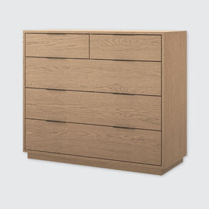 Urban Loft 5-Drawer Chest in Modern Latte Finish