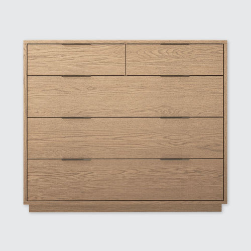 Urban Loft 5-Drawer Chest in Modern Latte Finish