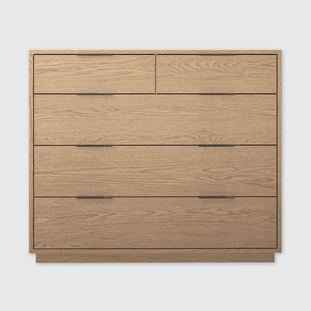 Urban Loft 5-Drawer Chest in Modern Latte Finish