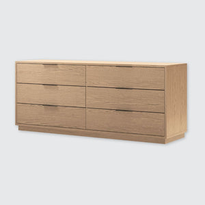 Urban Loft 6-Drawer Dresser in Modern Latte Finish