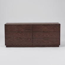 Load image into Gallery viewer, Urban Loft 6-Drawer Dresser in Dark Roast Finish