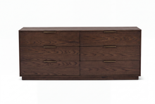 Load image into Gallery viewer, Urban Loft 6-Drawer Dresser in Dark Roast Finish