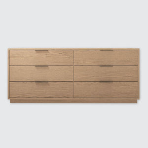 Urban Loft 6-Drawer Dresser in Modern Latte Finish