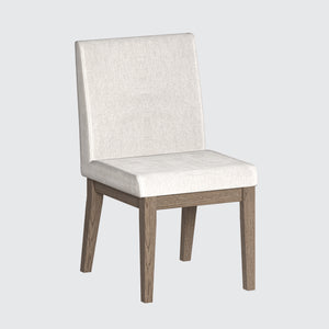 Urban Loft Upholstered Side Chair in Modern Latte